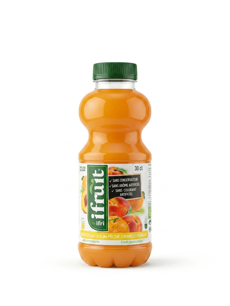 Ifruit jus Pêche Et Abricot 0.33cl 12(unité)
